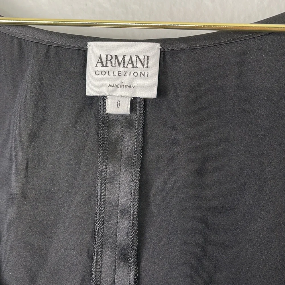 Armani Collezioni White Label Black Silk Tank - Picture 3 of 9